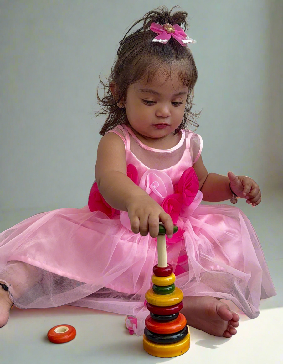 Wooden Stacking Ring Tower