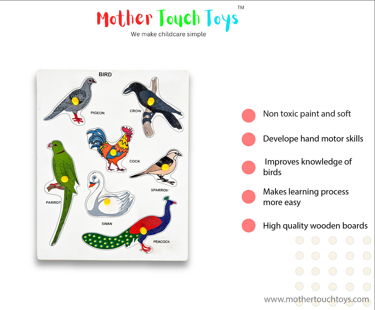 Montessori Birds Learning Board