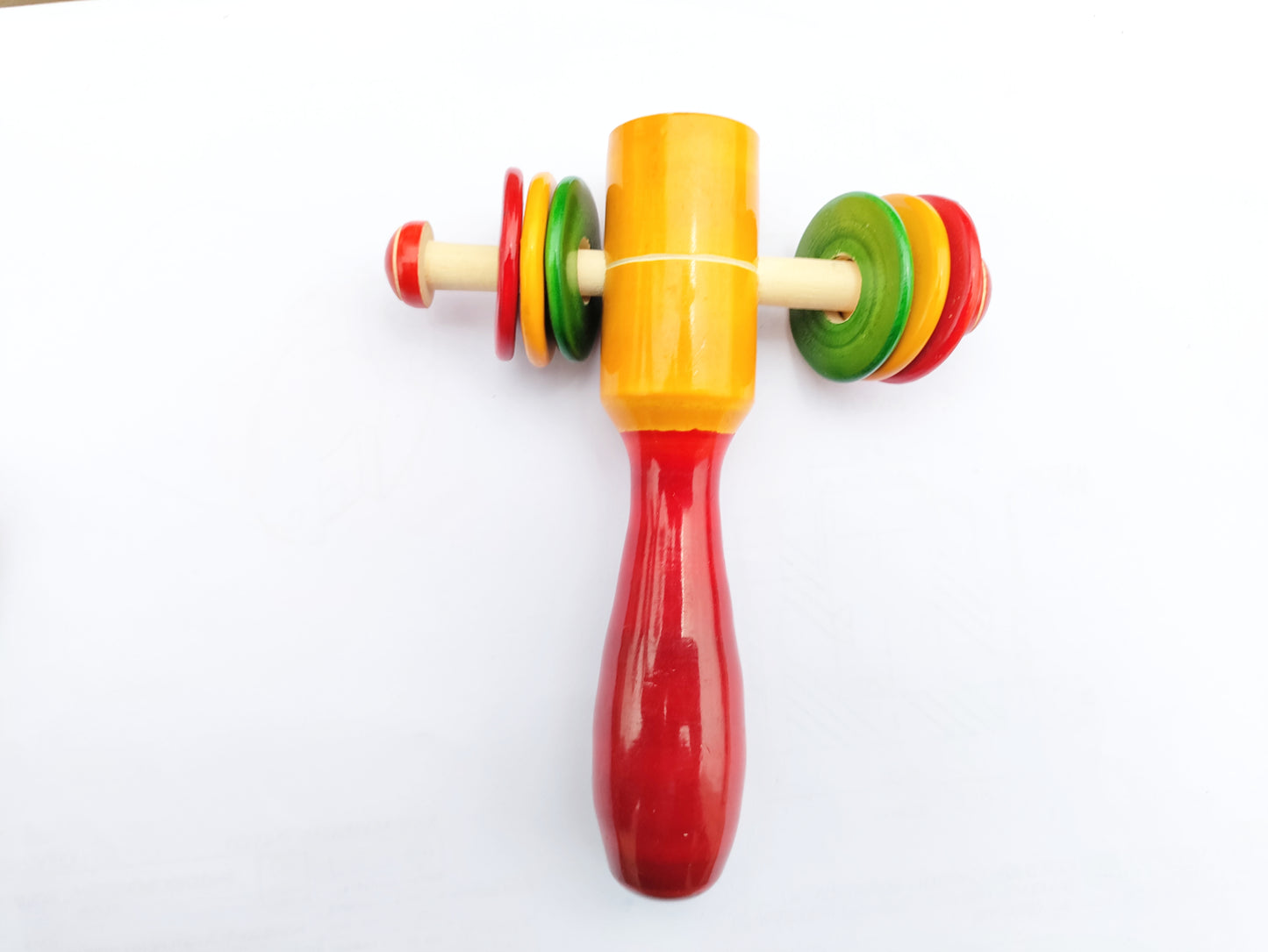 Wooden Baby Rattle Mother touch toys