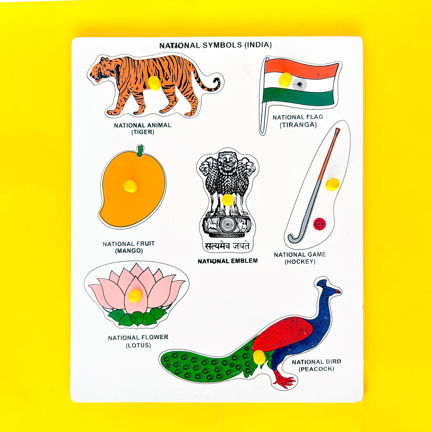 National Symbol Board |Wooden learning board