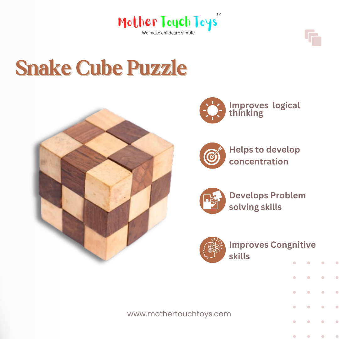 3D wooden puzzle mother touch toys