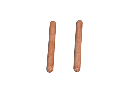 Two Rhythm sticks with soft rounded edges and smooth finish safe for kids to play 