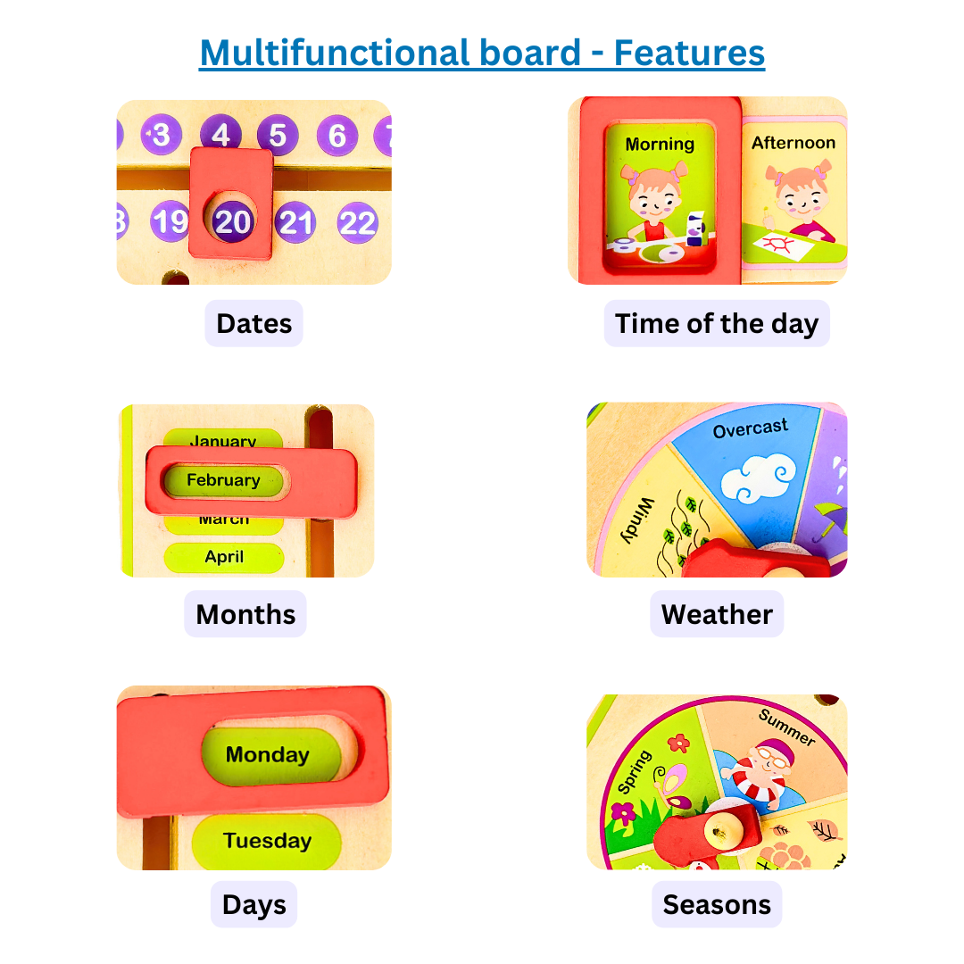 Montessori Multifunctional Learning Board