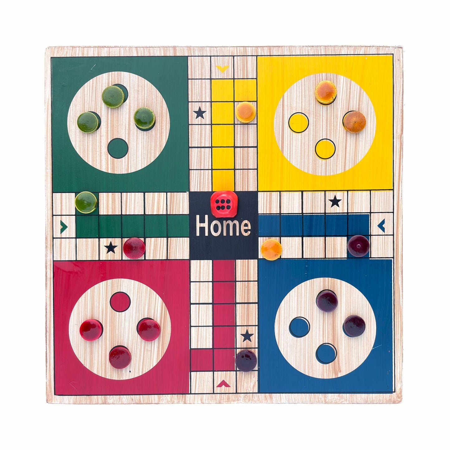 Wooden ludo game