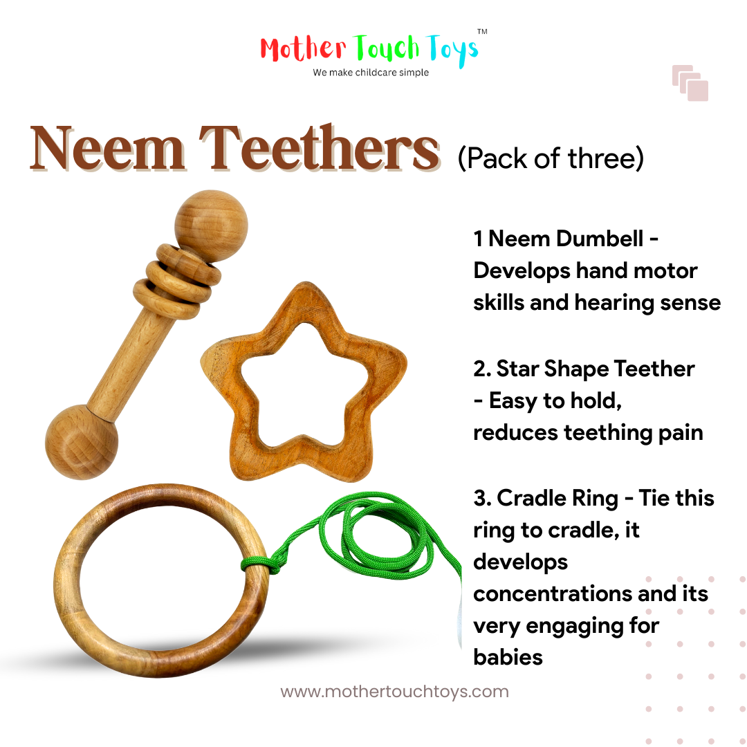 neem-wooden-baby-teethers Mother Touch Toys