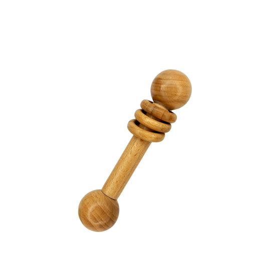 neem wood dumbbell mother touch toys