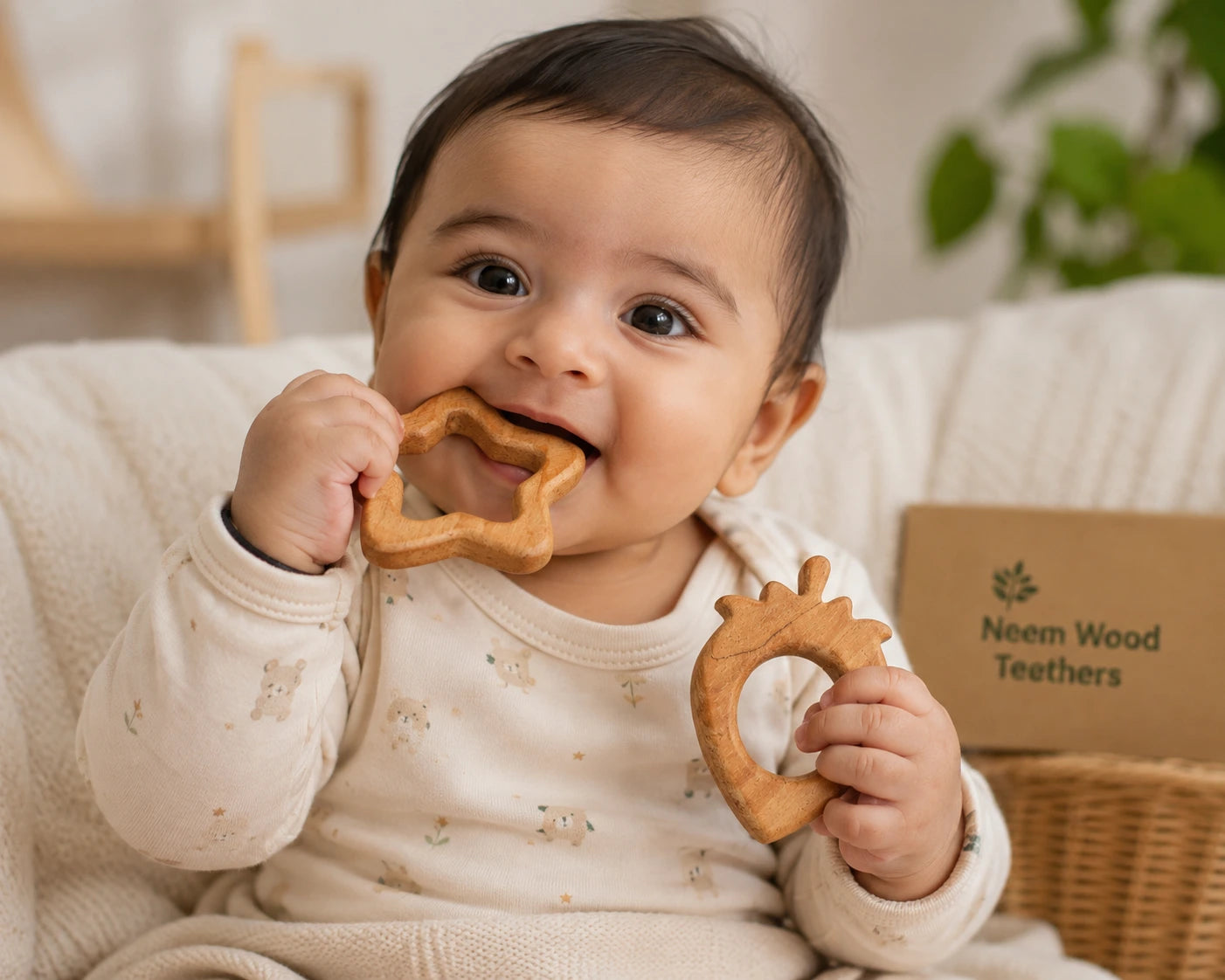 neem wood teethers mother touch toys