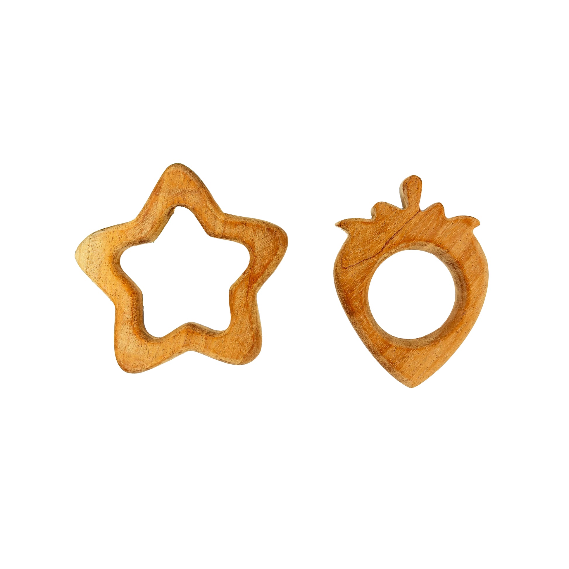 neem wood teethers_star_n_fruit_