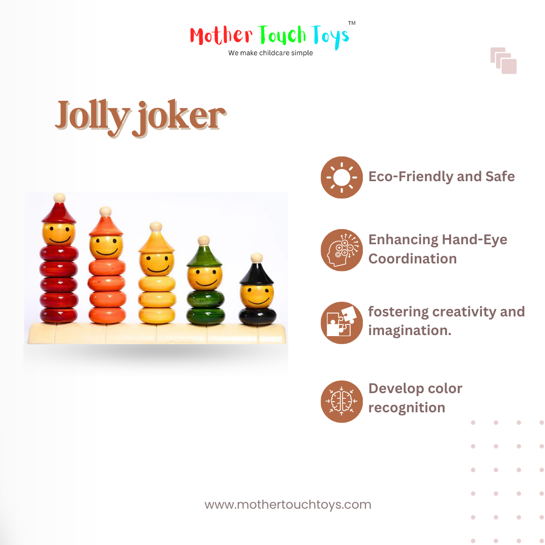 wooden counting mother touch toys