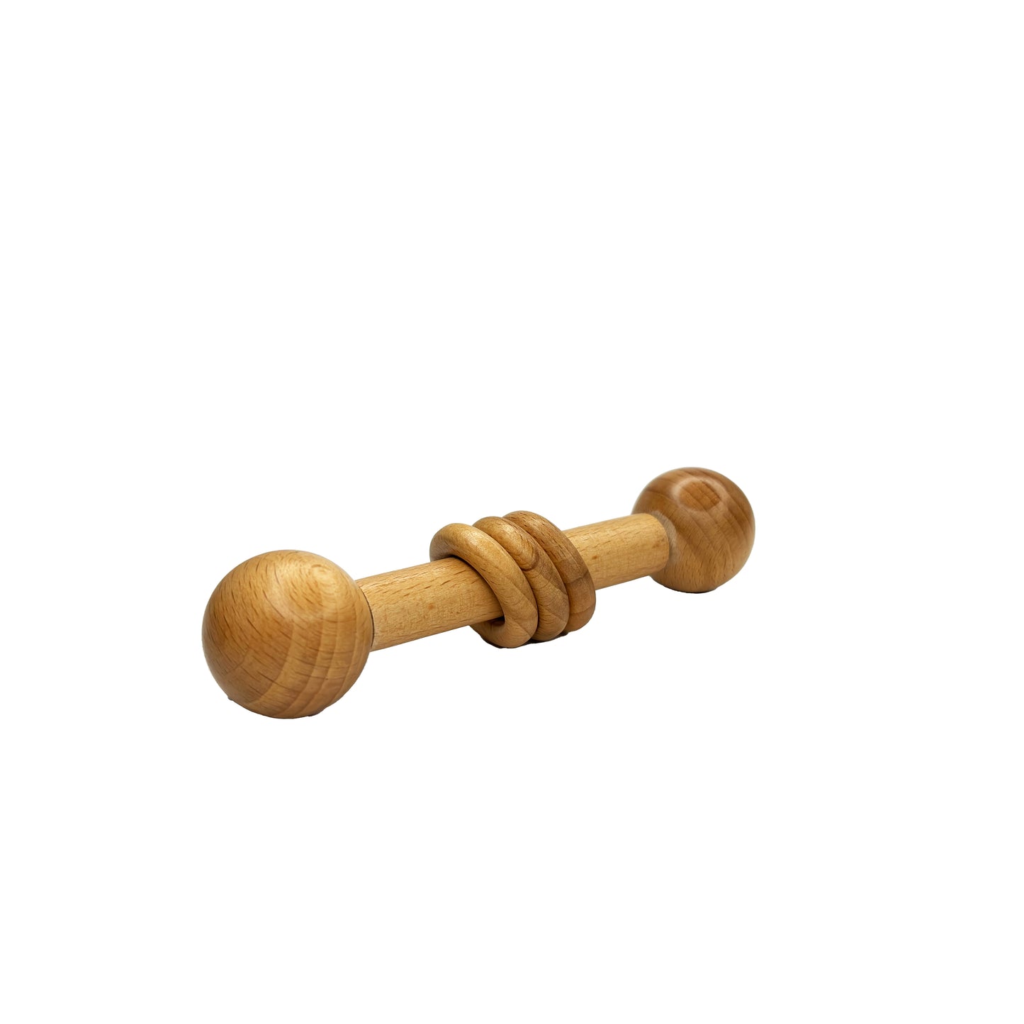 wooden dumbbell for baby 