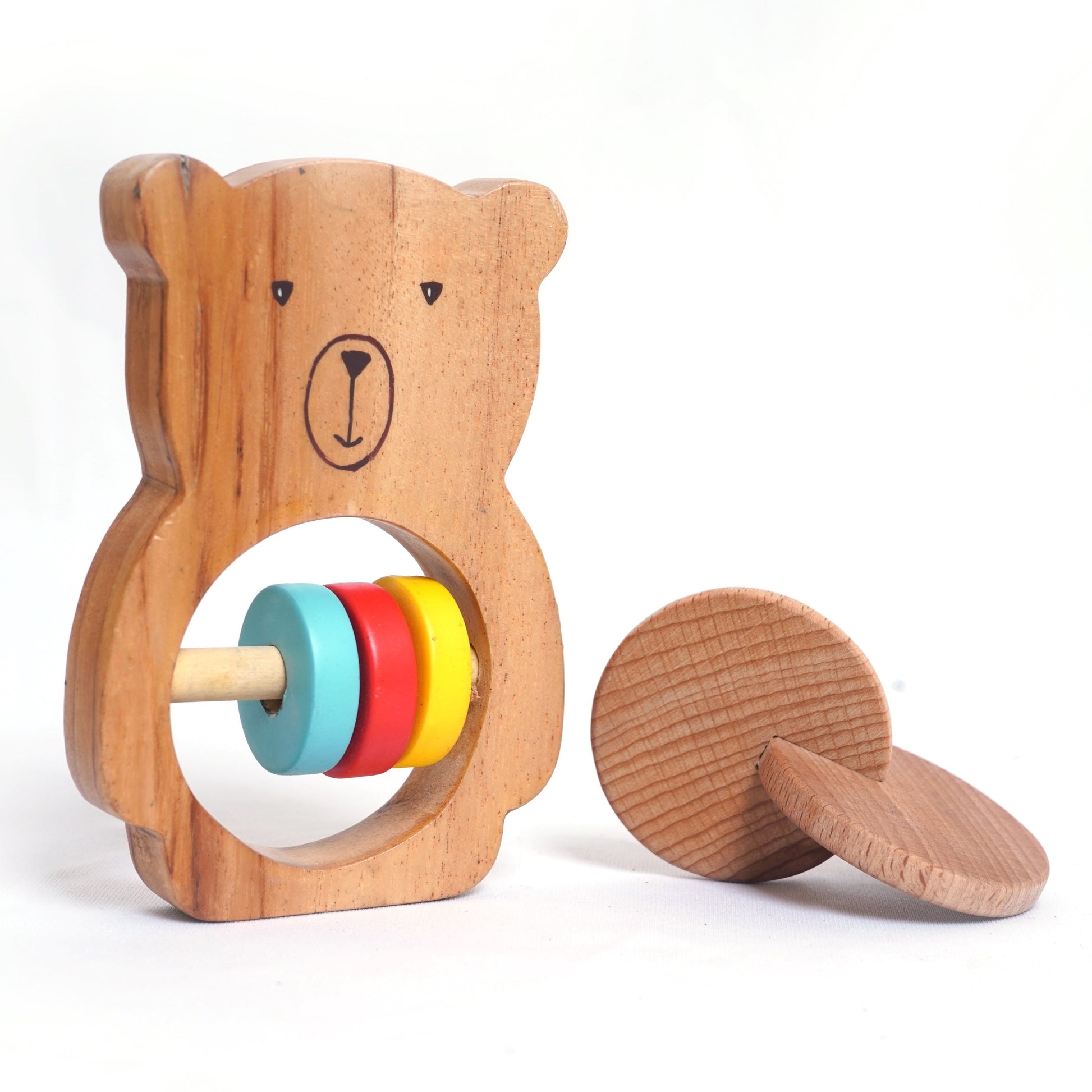 Bear Wooden Rattle Toy