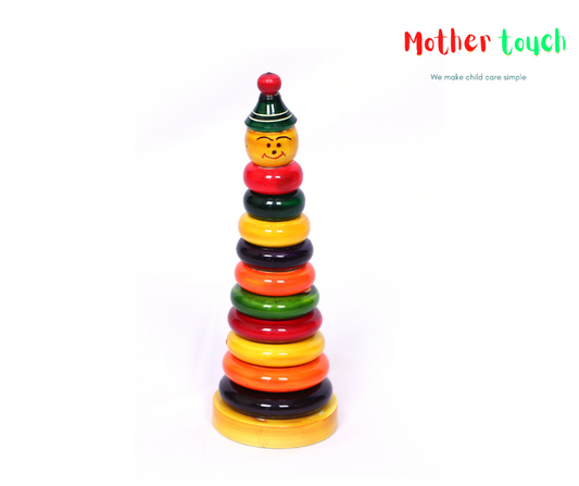 Wooden Stacking Ring Tower