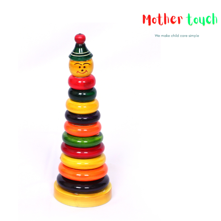 Mother Touch Toys - Wooden Stacking Rings: Classic Fun & Learning ...